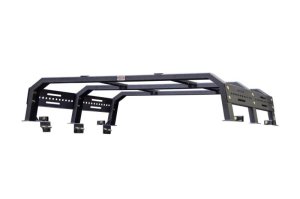 Toyota Tundra Truck Bed Rack - Fishbone Offroad - Half Height Tackle Rack - Black - `05-`22